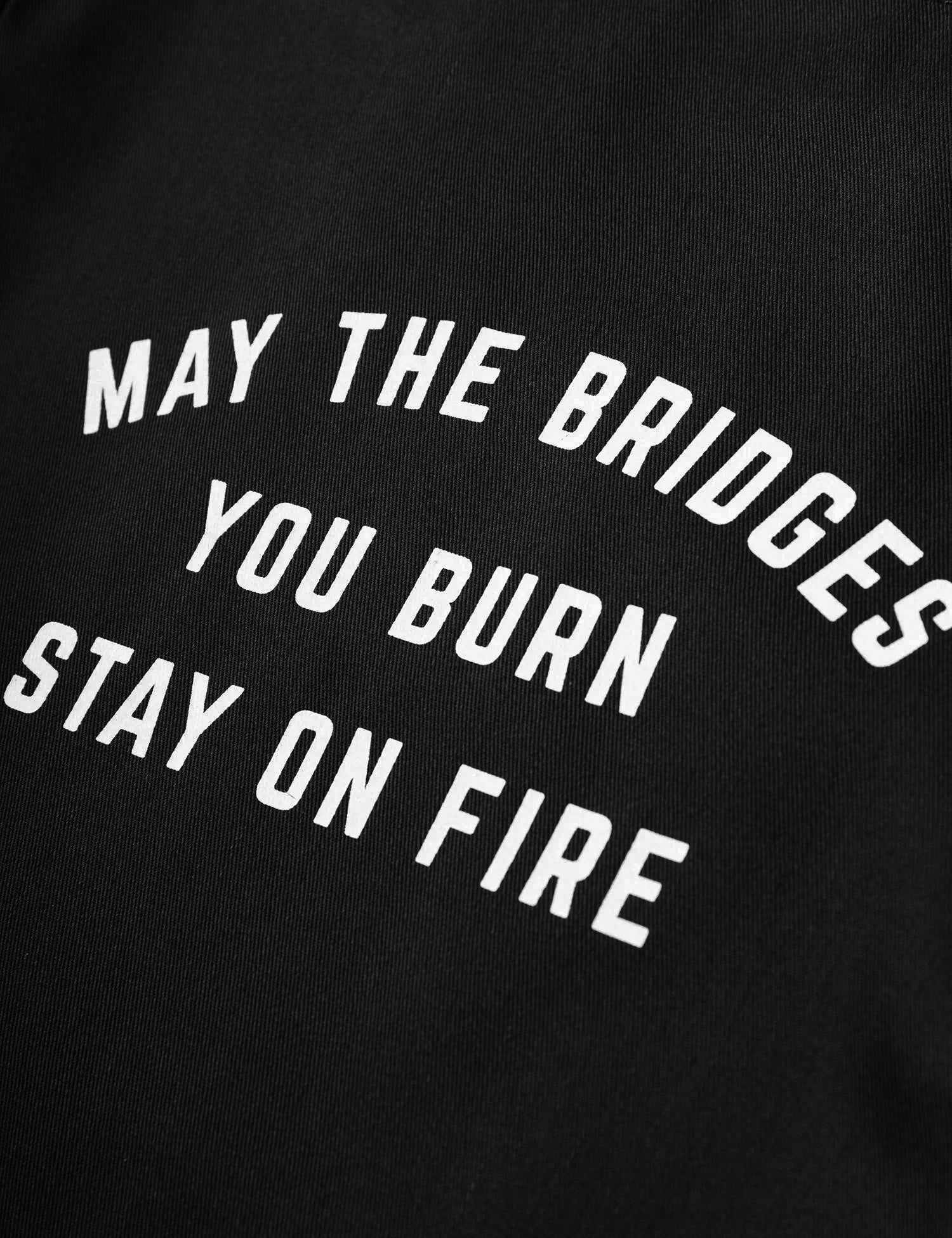 Burning Bridges Tote (Black)
