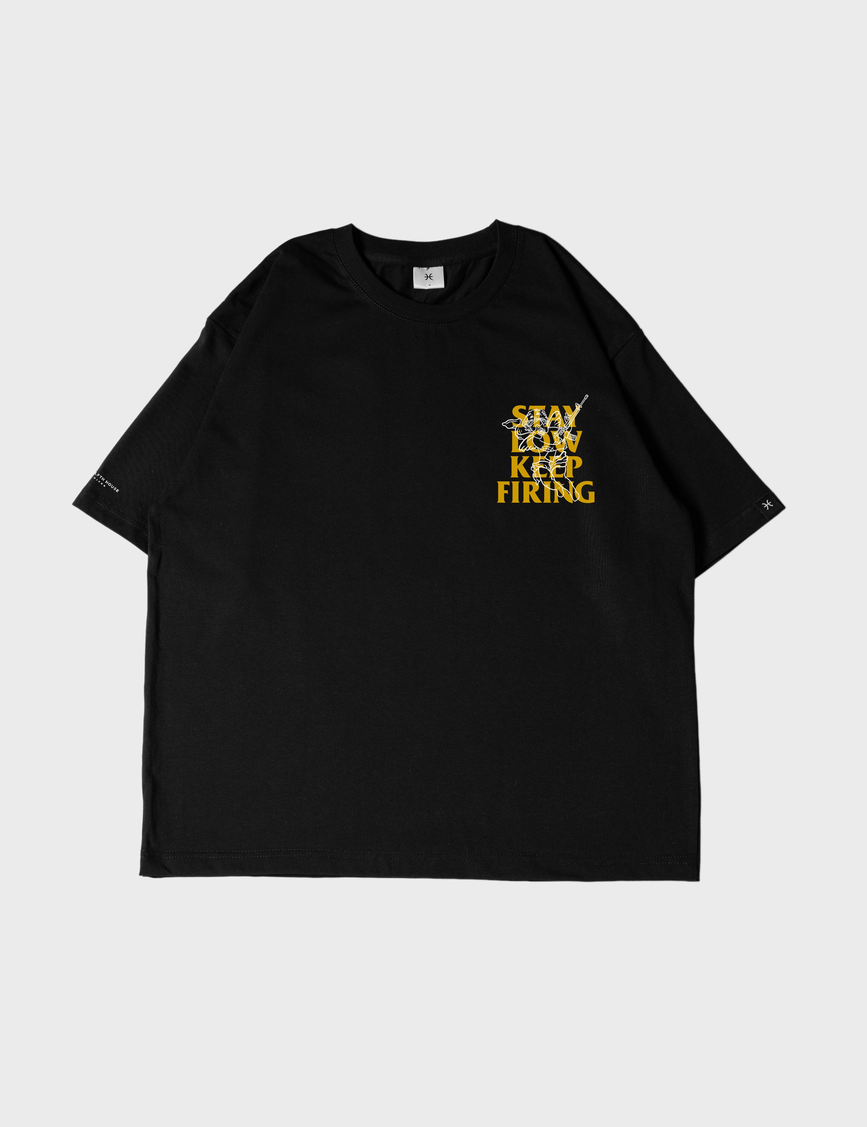 BRKLSS Stay Low Keep Firing (Black/White/Bronze) — 2026 Fit