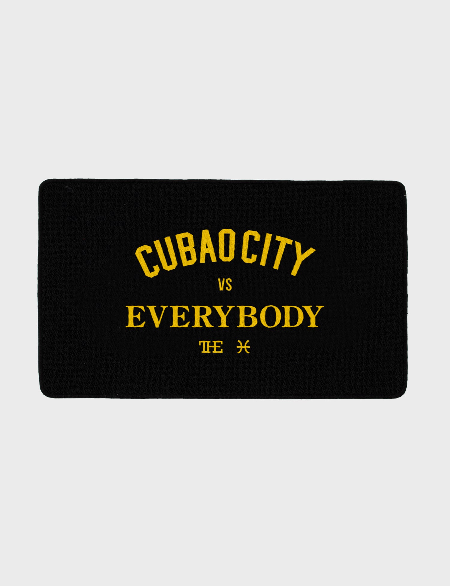 x THE Cubao City VS Everybody Doormat (Black)