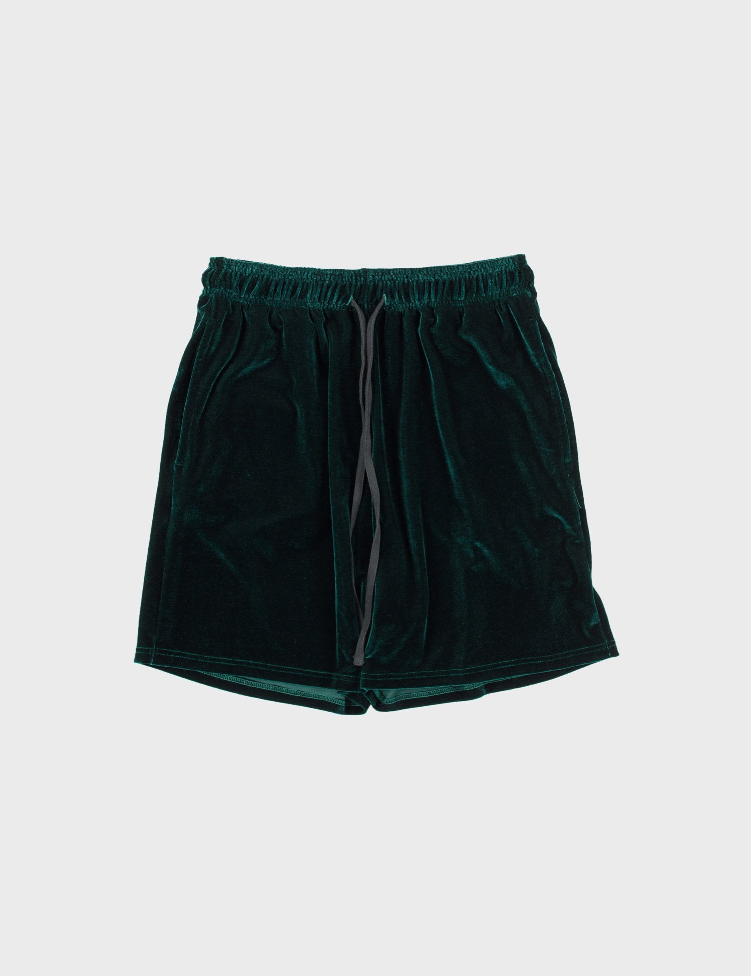 Green Velour Shorts