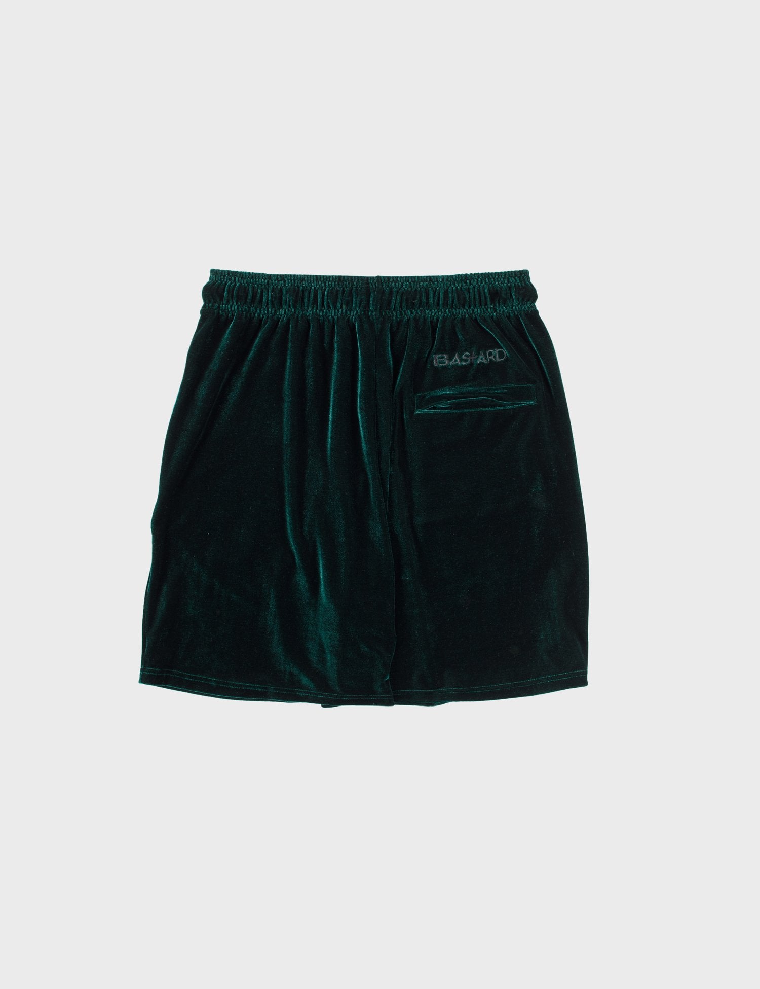 Green Velour Shorts